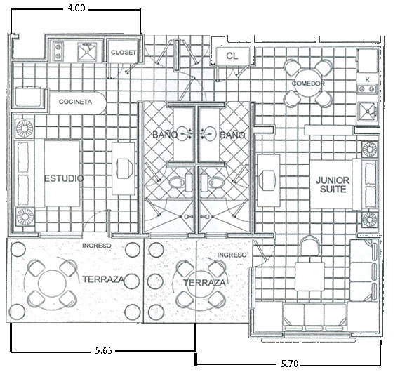 one bedroom